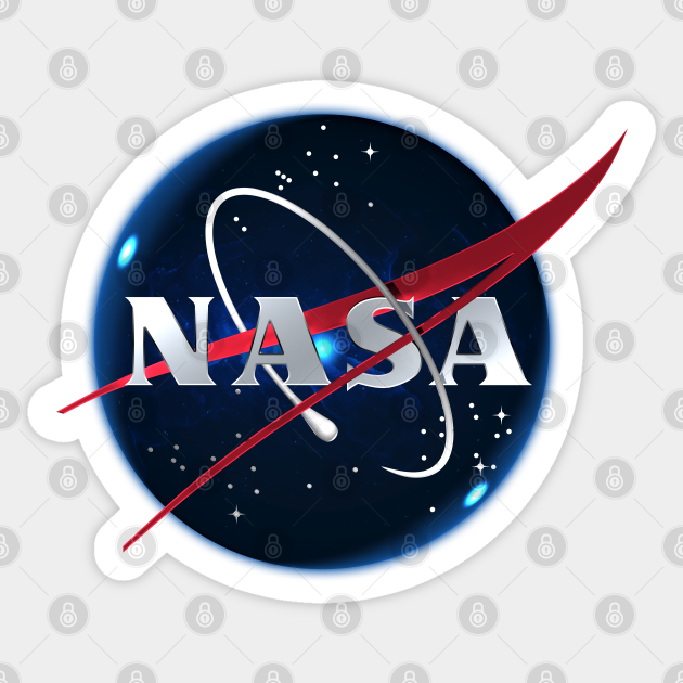 NASA 3D - Space - Sticker | TeePublic